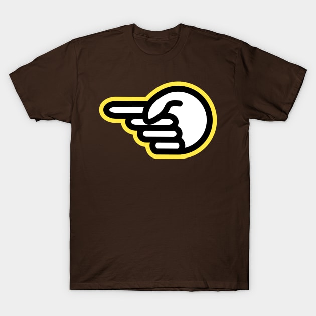 Copy of  Hand gesture - one finger - direction T-Shirt by stephenignacio